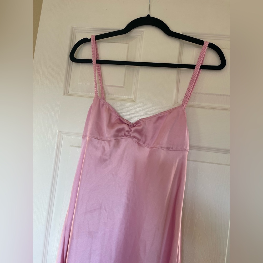 NWT Zara light Pink Satin Slip Dress - Picture 2 of 8
